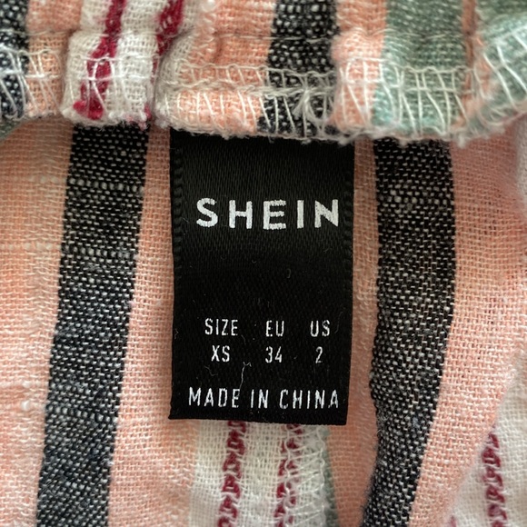 SHEIN shorts. Stripped. XS size 2 - Picture 2 of 5
